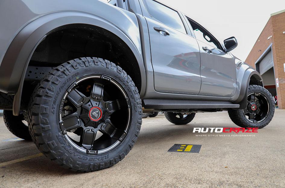 FORD RANGER RAPTOR AB811 SATIN BLACK GLOSS INSERTS